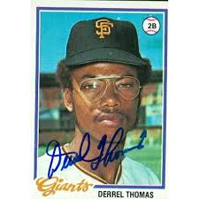 Derrel Thomas autographed Baseball Card (San Francisco Giants) 1978 Topps  #194