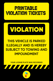 Check out our parking ticket selection for the very best in unique or custom, handmade pieces from our greeting cards shops. 10 Best Free Printable Violation Tickets Printablee Com