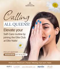 Calling all Queens! 👑 Elevate your self-care routine by joining the Elite  Club at Elite Nails! Indulge in our signature pedicure, designed to soothe  and beautify your feet, followed by a luxurious