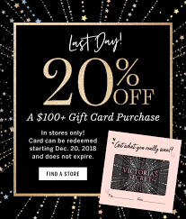 Get an angel credit card to earn and. Victoria S Secret Easiest Gift Ever 20 Off 100 Gift Cards Milled