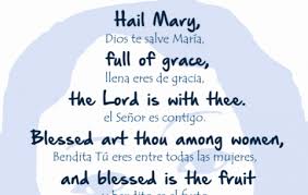 De la providencia gramática de inglés 1. Rezamos El Padre Nuestro Y El Ave Maria En Ingles En 2021 Ave Maria Ave Rezare