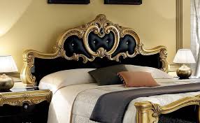 Buy top selling products like rhino trunk and case™ large rhino armor trunk in black and wamsutta® leopard square throw pillow in black/gold. Esf Barocco Luxury Glossy Black Gold Queen Bed Classic Victorian Made In Italy Esf Barocco Black Gold Q