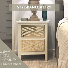 Maybe you would like to learn more about one of these? Styl Panel Kit 1121 To Suit Ikea Hemnes 2 Drawer Bedside Table Lux Hax Ikea Hemnes Bedside Table Decor Ikea