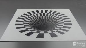Get a rectangular piece of paper, fold in half. How To Draw A 3d Hole Optical Illusion My Drawing Tutorials