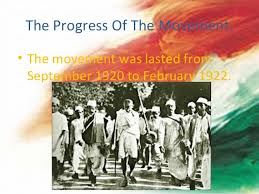 Non Co-operation Movement by Gandhiji.