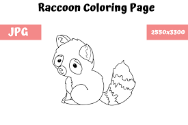 Fortunately, king aren watches over and protects adam and his. Raccoon Coloring Book Page For Kids Graphic By Mybeautifulfiles Creative Fabrica