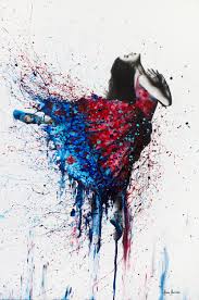 Freedom Dance By Ashvin Harrison Paintings For Sale Bluethumb Online Art Gallery Ballerina Ballet Dancer Red Ballet Art Freedom Art Dancer Painting