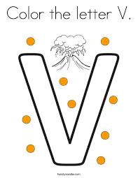Alphabet coloring pages is a free game on kidonlinegame.com it's time to learn your alphabet! Color The Letter V Coloring Page Twisty Noodle