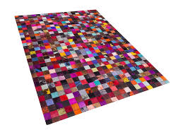 Preise vergleichen und bequem online bestellen! Teppich Kuhfell Bunt 160 X 230 Cm Patchwork Enne Beliani De