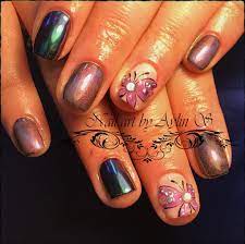 Nailart Koteshko Oko V Lilavo Peperudi I Indigo Metal Manix Chameleon Pigment Butterfly Catseye Purple Butterfly Indigo M Nails Nail Art Beauty