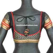 Black And Gold Combination Blouse Designs Beautiful Black Brocade Blouse Model Blouse Models Blouse Designs Choli Blouse Design