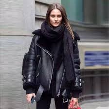 Twotwinstyle 2016 Winter Thick Leather Fur Jacket Women Basic Coats Long Sleeves New Motorcycle Streetwear In Basic Ja Mode Straat Fashion Inspo Winter Stijl