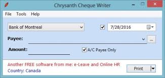 Chrysanth Cheque Writer 13 3 Download Free Cscheckwriter Exe