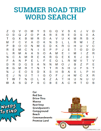 Summer is just around the corner, so i created this free printable summer word search coloring page for everyone to enjoy. Word Searches Coloring Pages Educational Summer Road Trip Printable 2020 2160 Coloring4free Coloring4free Com