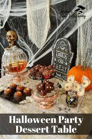 Halloween Party Dessert Table Jordan S Easy Entertaining Halloween Party Dessert Table Halloween Party Desserts Halloween Dessert Table