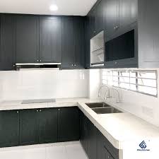 Dark Grey Is A Timeless Colour That Pairs Perfectly With A White Or Light Colour Kitchen This Aluminium K Aluminum Kitchen Cabinets Aluminium Kitchen Kitchen
