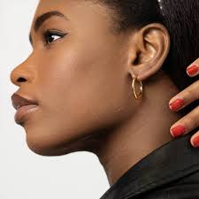 Aros ovalados de oro vermeil de 18 quilates, aros huecos, aros finos, aros  ligeros, aros para uso diario, aros delicados, pendientes delicados, plata  925