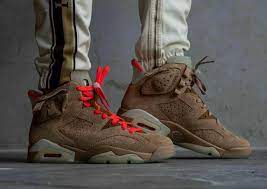 Travis scott has quickly become the biggest collaborating artist with nike and air jordan. Travis Scott Air Jordan 6 British Khaki Dh0690 200 Release Date Sbd