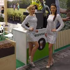 Air hostess, a flight attendant. Exhibition Hostesses Professional Models Event Barista Europe