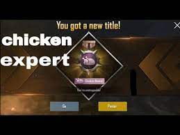 How To Get Chicken Master Or Chicken Expert In Pubg Mobile Youtube