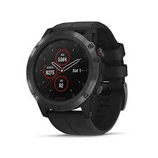 Garmin Fenix 5x Plus Ultimate Multisport Gps Smartwatch Features Color Topo Maps And Pulse Ox Heart Rate Monitoring Music And Pay Black Hardware Black Band Garmin Fenix Gps Watch Multisport Watch