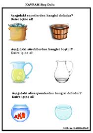 Okul Oncesi Bos Dolu Kavrami Okul Oncesi Okul Egitim Faaliyetleri