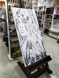 Kizilderili Cizilmis Resim Tuvali Tuval Art Painting Resim Cizilmis Tuval Resim Painting Cizim
