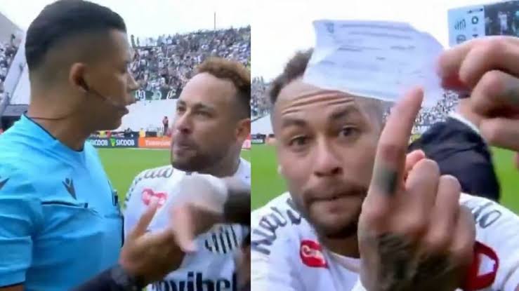 Neymar explota ante las cámaras tras ser cambiado por error de árbitro