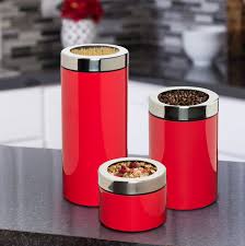 retro 3 piece kitchen canister set