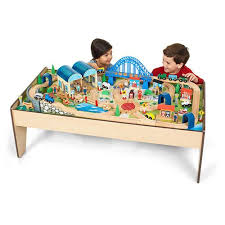 Universe Of Imagination All In One Train Table Wooden Train Set Toy Train Train Table