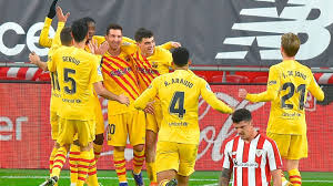 Messi brace lifts barca to win over athletic. Athletic Bilbao Vs Barcelona Football Match Summary January 6 2021 Espn