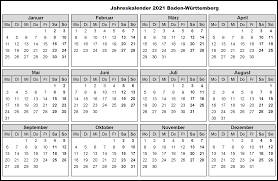 Sa., 01.05.2021 (feiertag) christi himmelfahrt. Jahreskalender 2021 Baden Wurttemberg Mit Ferien Und Feiertagen The Beste Kalender