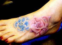 Black and red star flower foot tattoo. 90 Foot Tattoo Ideas Stay Stylish In Vogue Interior Design Ideas Avso Org