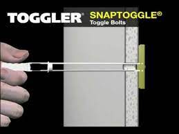 Planning to hang a heavy object on your wall? Snaptoggle Toggle Bolts Youtube