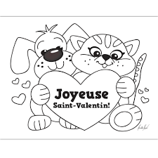 Et la saint valentin c'est la fête de tous les amoureux ! Fichier Pdf Telechargeable En Noir Et Blanc Seulement 1 Page Valentine Activities Valentine Crafts Teaching Holidays