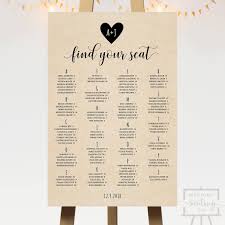 heart wedding seating chart