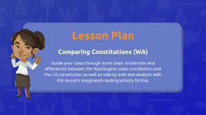 Place it in the spaces provided. Comparing Constitutions Wa Icivics