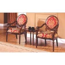 This chic auckland accent chair is a mod decor icon, effortlessly blending comfort and a rich couture aesthetic. Best Master Furniture 3 Piece Traditional Accent Arm Chair Set Accent Chair Set From Overstock Com Ibt Shop