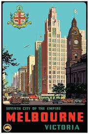 Reprint Of The Vintage Travel Poster To Melbourne Australia Etsy Posters Australia Vintage Travel Posters Travel Posters
