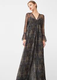 Vestido Estampado Paisley Mujer Mango Espana Mango Maxi Dress Paisley Print Maxi Dress Paisley Print Dress
