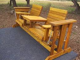 Photo Shows This Glider Outdoors But It Could Be Placed On A Porch Patio Furnishings Diy Patio Furniture Outdoor Patio Decor