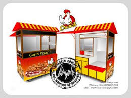 Desaingerobakchicken Desain Logo Ayam Goreng Roda Gerobak
