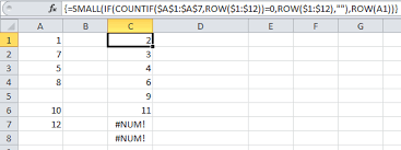 List Missing Numbers In A Sequence With An Excel Formula