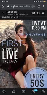 Rekha boj onlyfans live today try to get the live guys