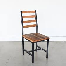 Industrial Reclaimed Wood Dining Chair Oak Clear What We Make Oak Dining Chairs Dining Chairs Diy Dining Chairs
