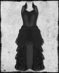 Banned Clothing Long Black Goth Steampunk Victorian Lace Back Bustle Bustle Dress Banned Clothing Steampunk Dress