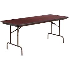 Unbranded 72 In Mahogany Wood Table Top Material Folding Banquet Tables Cga Yt 21755 Ma Hd The Home Depot In 2020 Folding Table Flash Furniture Wood Folding Table