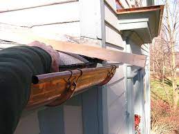 Copper Rain Gutter Installation Half Round Roofing How To How To Install Gutters Rain Gutter Installation Gutters And Downspouts