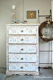 The aim on this site is to help a furniture wholesaler or importer. White And Gold Distressed Damask Dresser Distressed Dresser Stencil Furniture Diy Furniture Upgrade