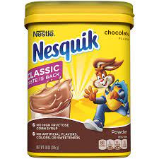 Chocolate milk for most people is sugar and cocoa powder mixed with milk. Amazon Com Nesquik Chocolate Cocoa Powder 9 3 Oz Tub Chocolate Milk Powder Grocery Gourmet Food